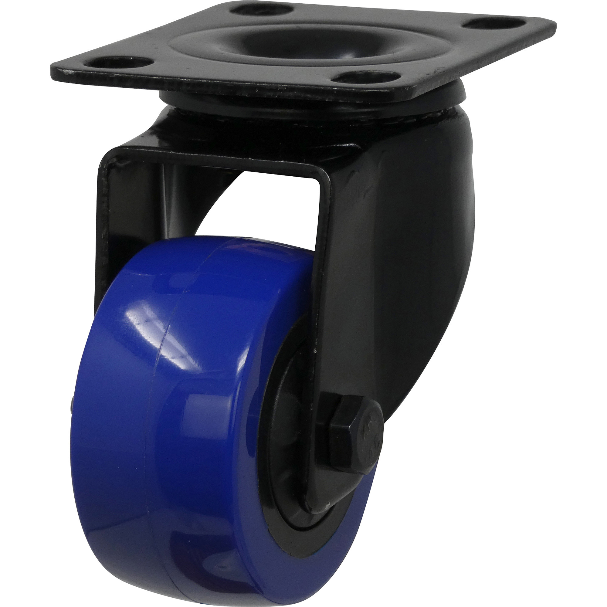 Shepherd Hardware 2in. Blue Diamond TPU Swivel Caster, 20-Pack, 135-Lb. Capacity, Plate Mount, Model# 3657